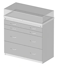 Horizontal Display Case 988x500x1035 mm