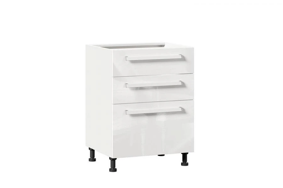 Kitchen Cabinet Front Set with 3 Drawers - Gerda LD.272140.000 (White Gloss)
