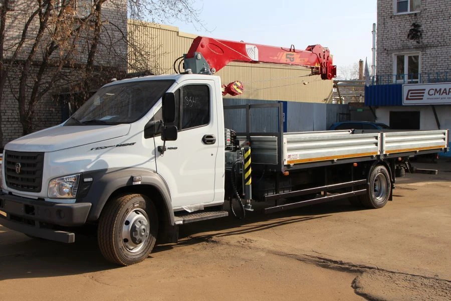 Special Truck with Crane Manipulator (FG 314, 414, 415, 415T) SMA205 on GAZ Chassis C41R16, C41R36, C42