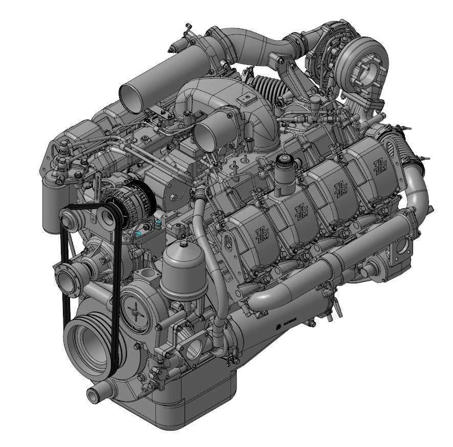 8-Cylinder V-Type Diesel Engine 8523.10