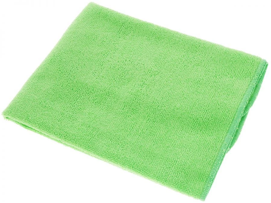 Green Microfiber Dust Removal Cloth, 220 g/m², 30x30 cm