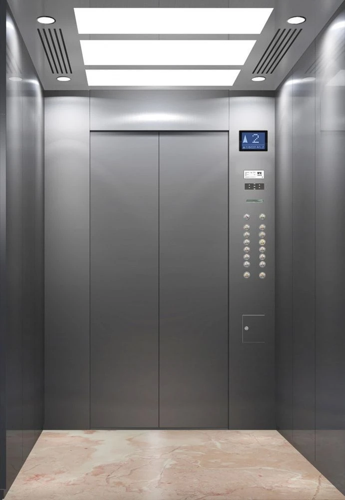 Electric Passenger Cargo Lift with MRL, 630-1600 kg Capacity
