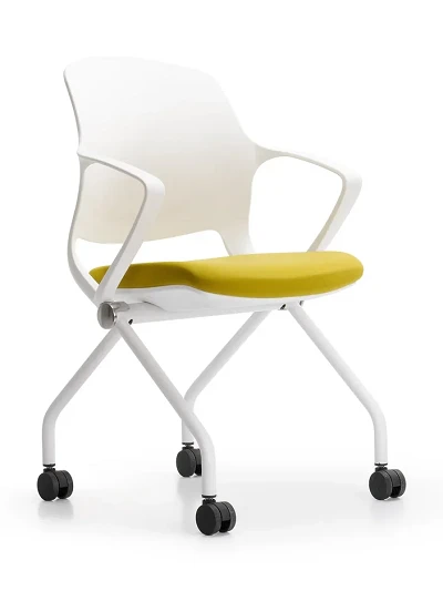 Stylish Morris Chair with Rolling Base for Compact Storage