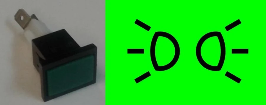 Indicator Lamp for Signaling Gabarit Lights - Model 2202.3803-38