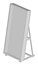 Exhibition Stand for Displaying Flat Museum Exhibits 1126x837x2168 mm