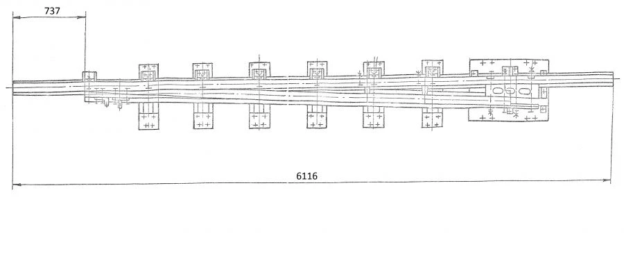 R50 Type Rail with Sharp Point, Project 1581.01.010-02