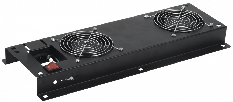 Ceiling Fan Panel with Switch, 2 Modules, Black, FM05-21M ITK