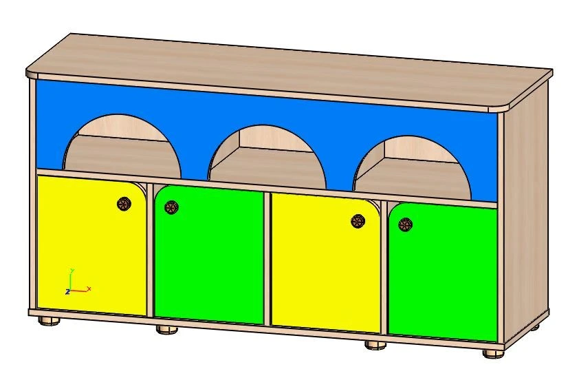 Children's Cabinet Aqua-01