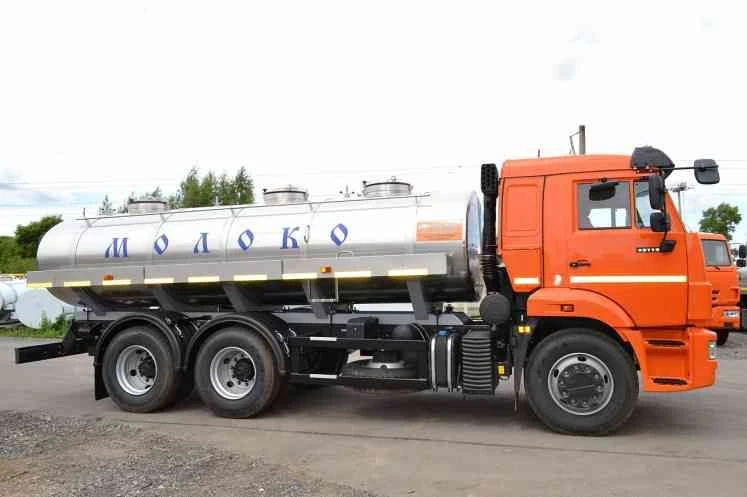 Food Liquid Transport Tank (AЦ) Model 9666L on KAMAZ 65207-S5