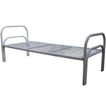 Metal Single Bed with Reinforced Frame