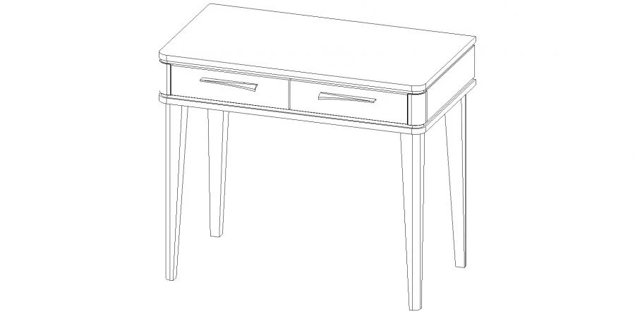 Salvador" Vanity Table Set for Common Room, Art. S501 S01
