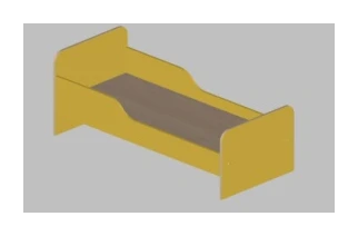 Children's Bed with Guardrail Art. S.01.22