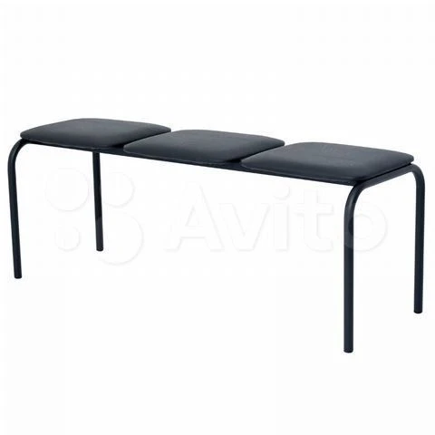 Upholstered Bench 1200x400x450 Faux Leather, 3 Sections