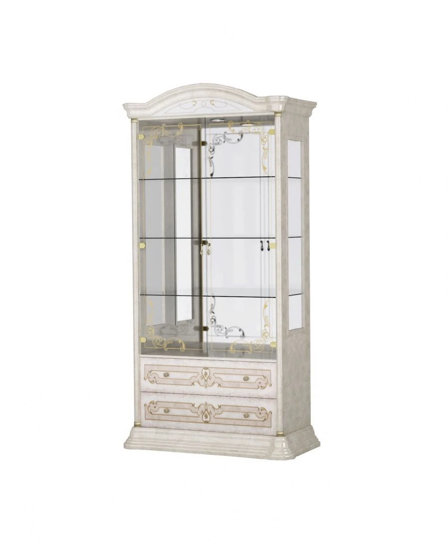 High Gloss Living Room Display Cabinet with 2 Doors - PI-37-101-01