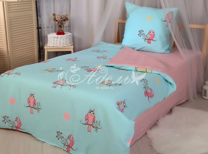 Kids Cotton Bed Linen Sets with Printed Fabrics