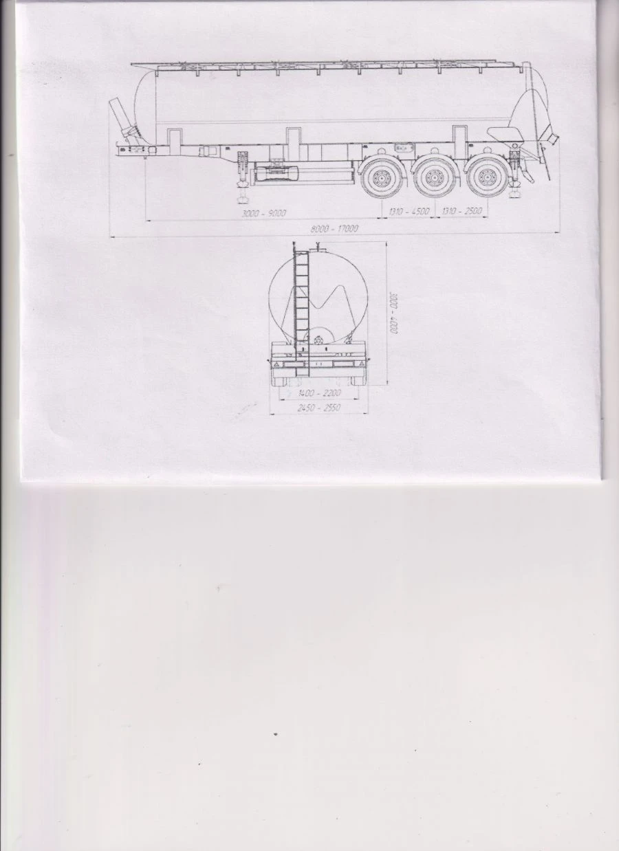 Bulk Material Tank Semi-Trailer PЦ-2-3