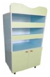 Musical Accessories Shelf with Open and Closed Storage, Art. S.04.11