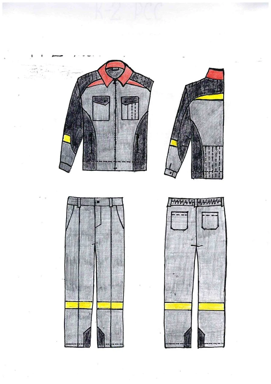 K-2 Men's Protective Suit for Industrial Contamination