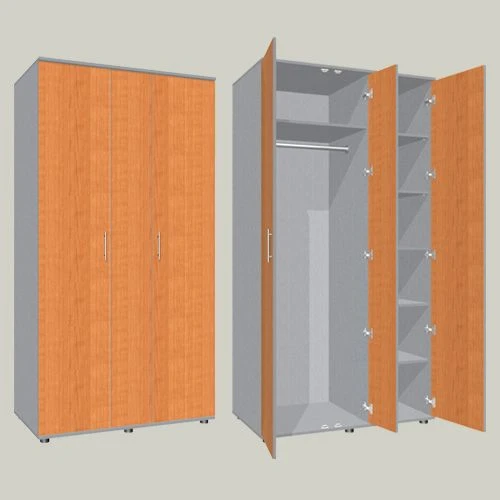 Three-Door Two-Section Wardrobe and Document Cabinet SHGK-1