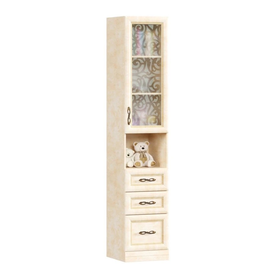 Combined Shelving Unit Alexandria LD.510120.000 (Leather Lento/Rustica)