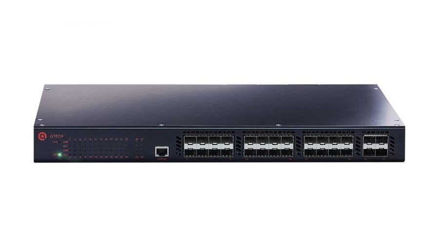 Layer 3 Managed Stackable Switch with 24 Ports SFP - QSW-3310-28F-DC-DC
