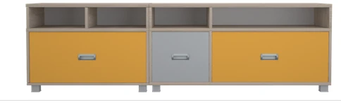Versatile Side Cabinet with Drawers and Doors MD 01.16.05