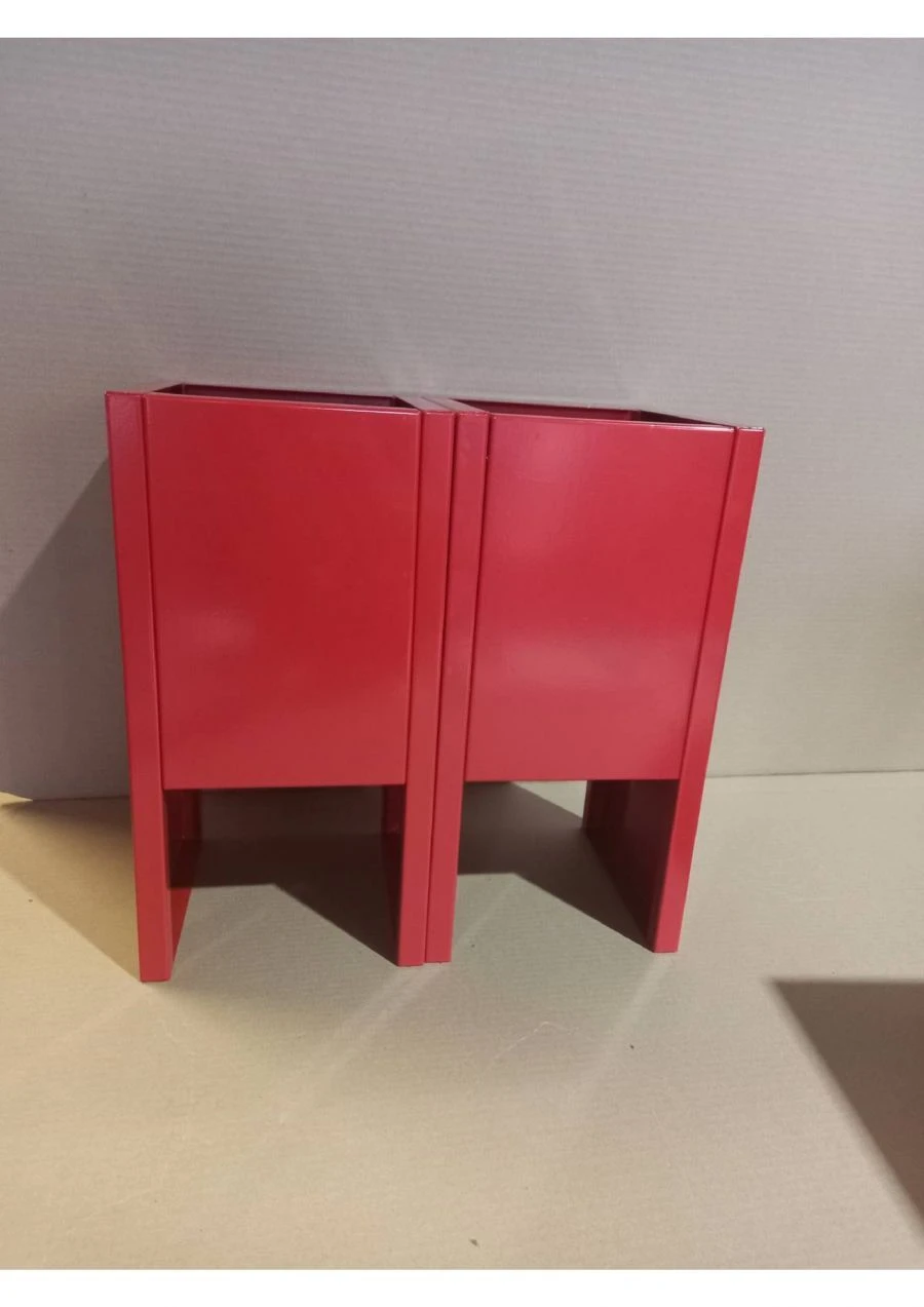 Double Square Metal Stand for Two Fire Extinguishers Type No. 5