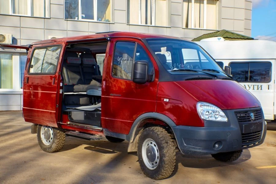 Passenger and Cargo Bus IAC-1767M2 on GAZ 3221 Base