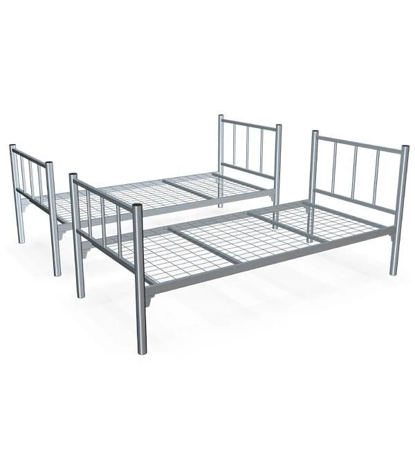Metal Bed Frame with Black Plastic Caps