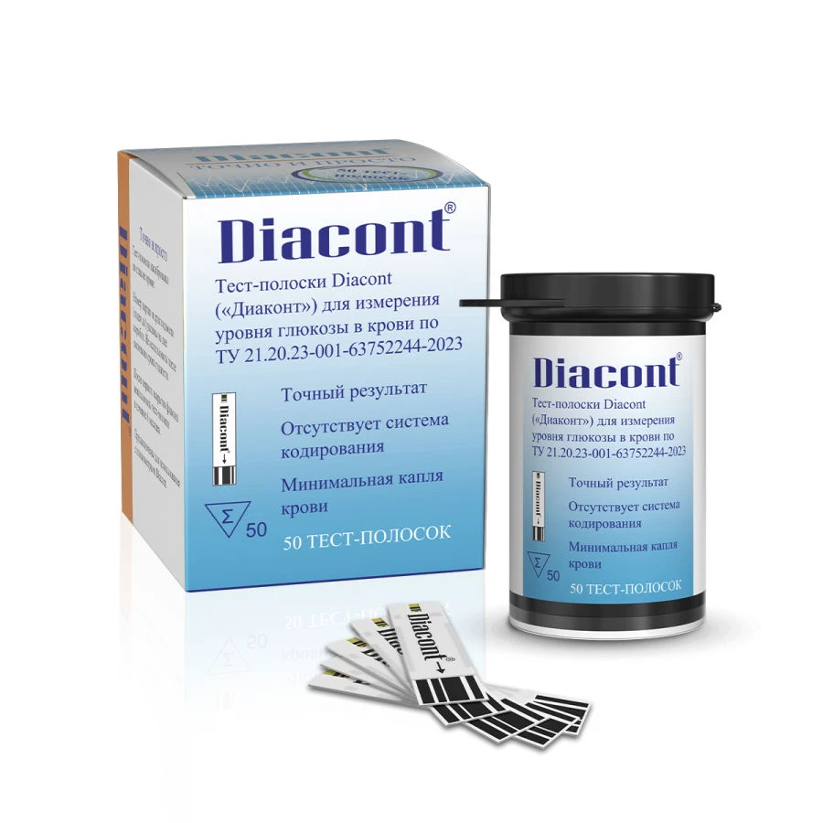 Diacont Blood Glucose Test Strips for Accurate Self-Monitoring