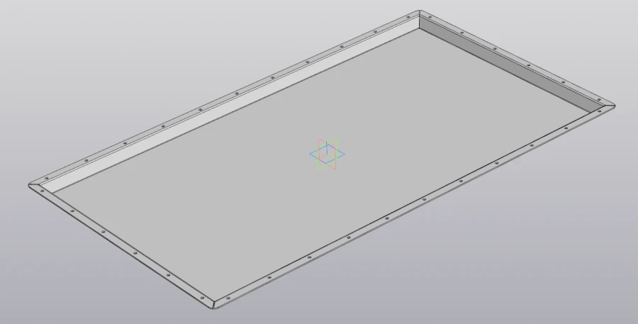 Aluminum Cover for Battery Block RSBG.735412.006
