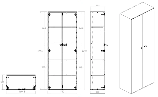 High-Quality Paper Storage Cabinet for Office Organization