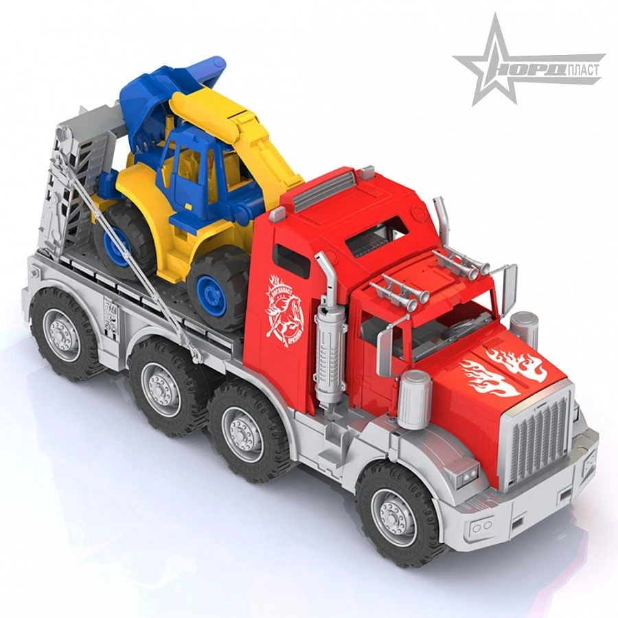 Heavy-Duty Arizona Trailer with Tractor for Transporting Goods