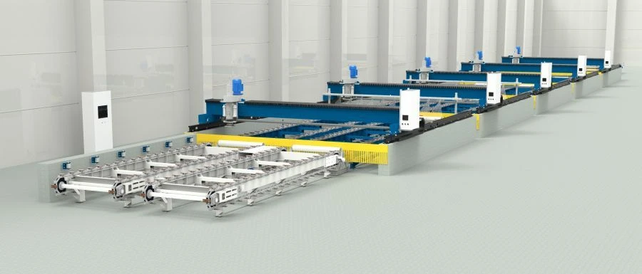Automatic Polishing Conveyor Line for Decorative Stone Processing