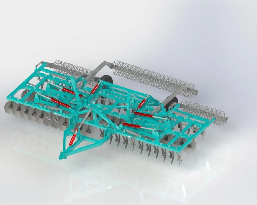 Folding Disc Harrow BDM-8x3P (Sura-8x3P Foldable)