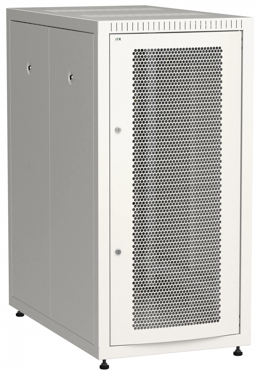 LINEA E 24U Floor Cabinet 600x1000mm with 2 Perforated and Metal Doors LE35-24U61-PM