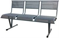 Multi-Seat Sectional Metal Frame with Powder-Coated Finish