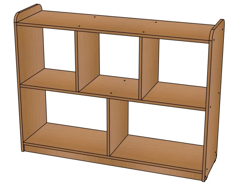 Modular Corner Shelf No. 2, Height 900mm, Model SJ23