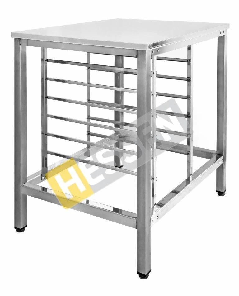 Convection Oven Stand with 6 Guide Rails for GN 1/1 Containers