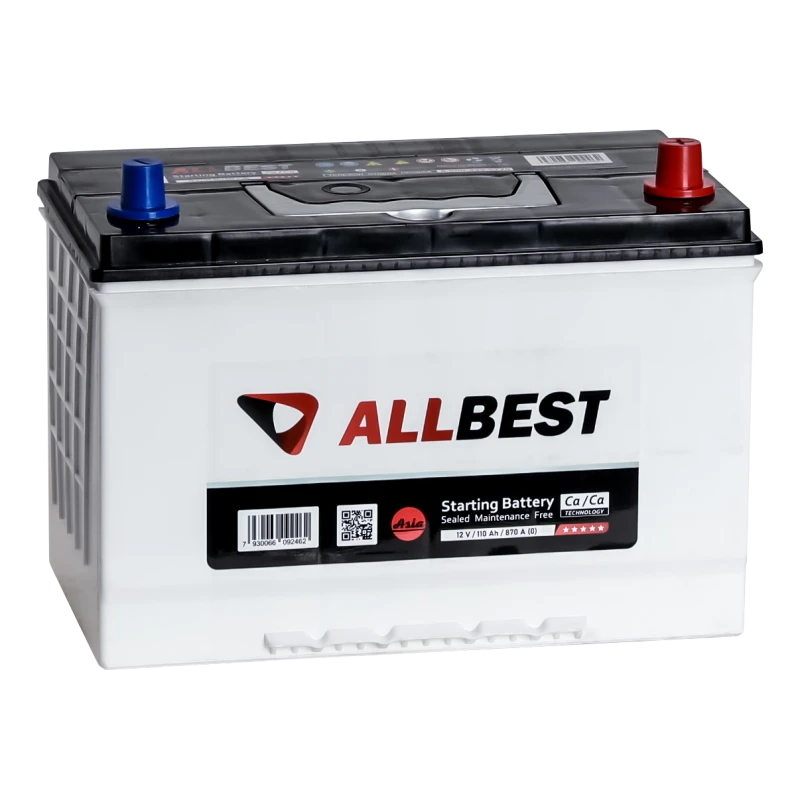 Lead Acid Starter Battery for Internal Combustion Engines 12V 110Ah ALLBEST 6ST-110VL Asia 135D31R