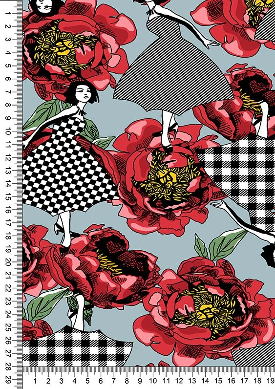 Single-Faced Melange Fabric for Knitted Garments (Cotton 46%, Polyester 46%, PU 8%)