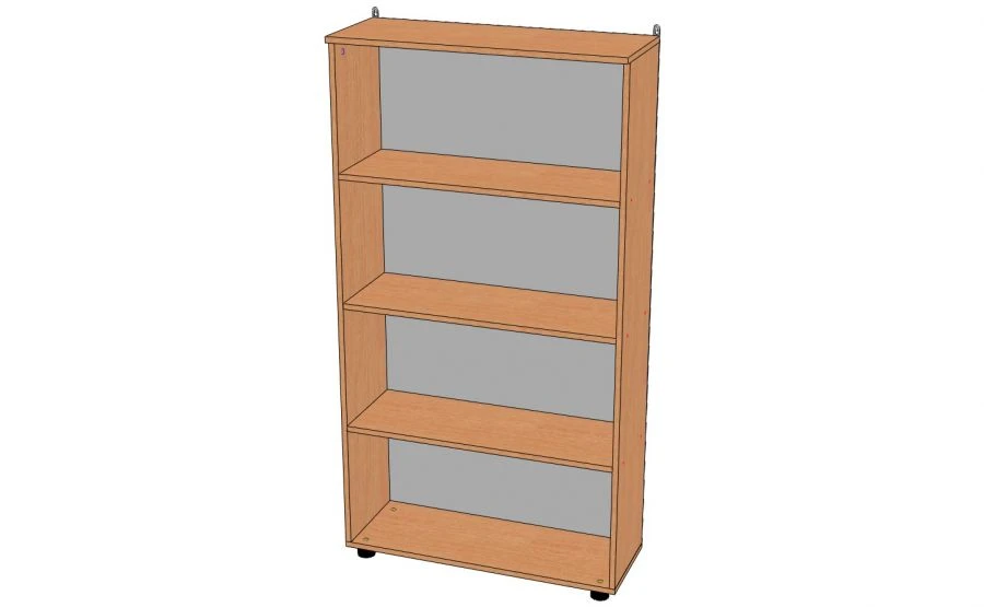 Open Document Cabinet with Four Shelves - Model SDSh