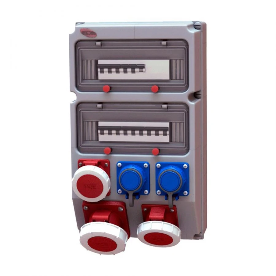 Wall-Mounted Combination Distribution Module with Sockets T P04.004