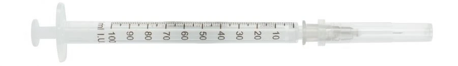 Disposable Insulin Syringe with Needle 0.4 x 13 mm, Sterile