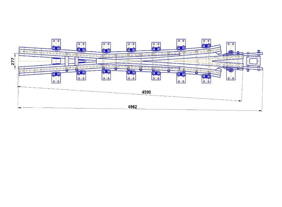 R65 Type Cross Member for Railway Switches Project N01.003.3000.00