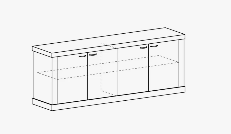 Elegant Sideboard Cabinet for Storage and Display