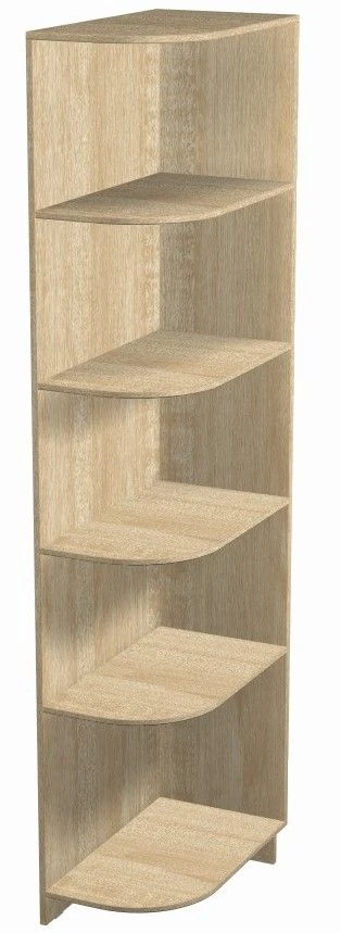 Wooden Attached Shelf Unit with PVC Edge, Article 30457