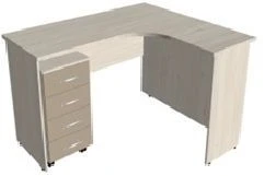 Right Corner Desk with Mobile Cabinet KSTum 1-1
