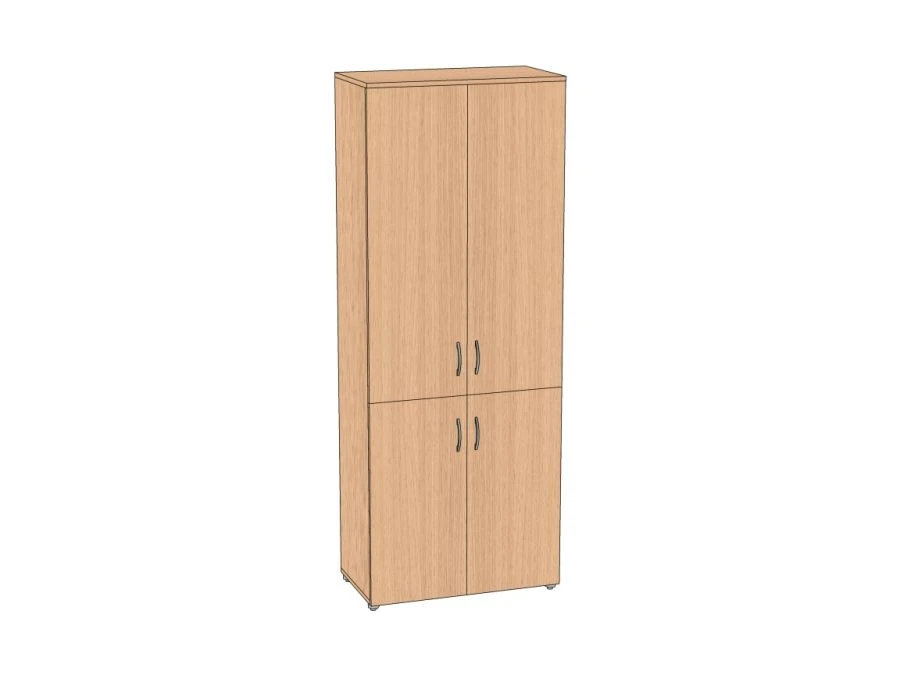 Wide 4-Door Document Cabinet, Model AШД2-70, 700*383*1830 mm
