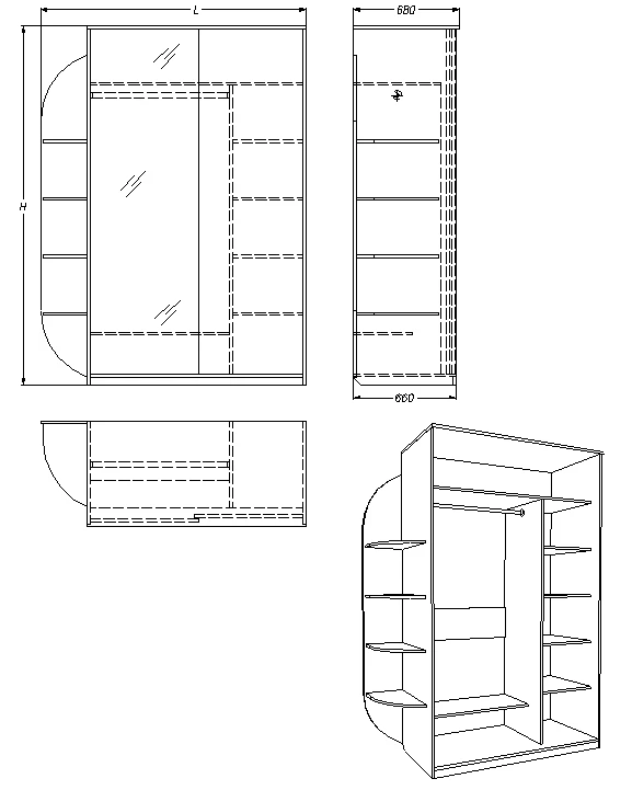 Clothing Storage Cabinet Series 482.2